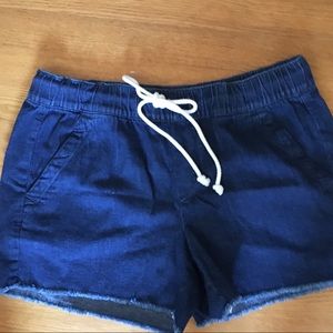 Loft outlet Jean Drawstring Shorts